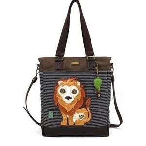 CHALA Brown and Black Lion Crossbody Bag